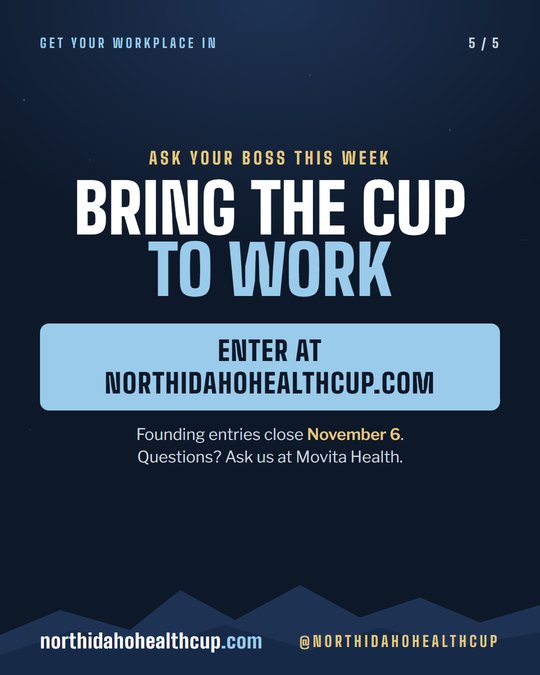 Slide 5 of 5: bring the Cup to work